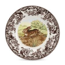 Woodland Rabbit Dinner Plate