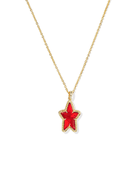 Ada Star gold red illusion necklace