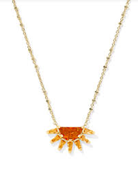 Samantha Sun Gold Orange Necklace