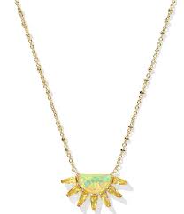 Samantha Sun Gold Yellow Opal Necklace