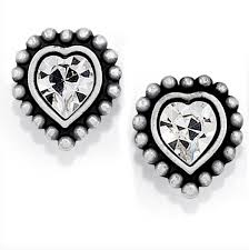 Shimmer Heart mini pst earrings