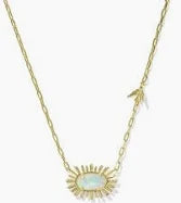 Elisa Bird Gold Opalite Illusion Necklace