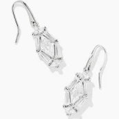 Lindy Rae Lee Silver Crystal Earrings