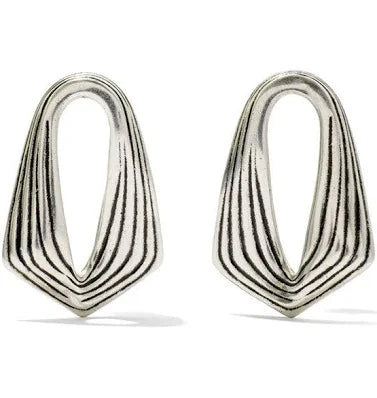Kira silver stud earrings