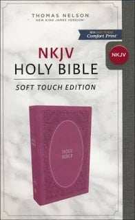 NKJV Bible Soft Touch Edition Comfort Print Pink