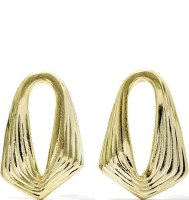 Kira gold stud earrings