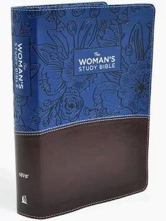 NIV Women's Study Bible Blue Brown Leathersoft