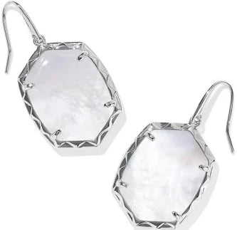 Daphne Silver Ivory Pearl Drop Earrings
