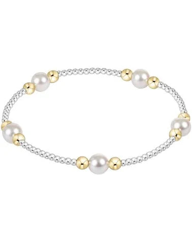 Purpose Pearl 6mm Bead Bracelet - Mixed Metal