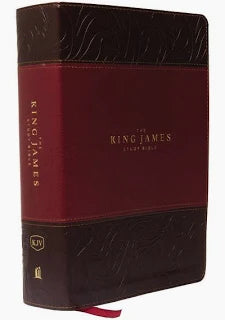 KJV Study Bible Full-Color Edition Large Print Burgundy Leathersoft