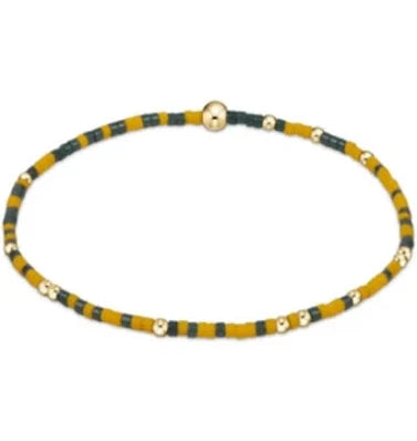 Gameday Hope Unwritten Bracelet - Dark Green Golden Yellow
