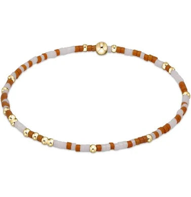 Gameday Hope Unwritten Bracelet - Burnt Orange White