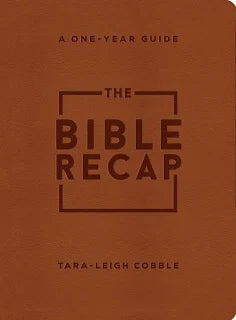 The Bible Recap A One Year Guide by Tara-Leigh Cobble Brown Imitation Leather