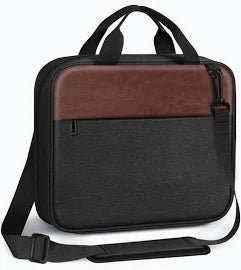 Bible Cover Black and Brown Shoulder Strap Large