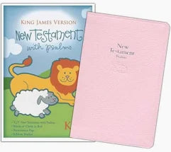 KJV New Testament with Psalms Pink Leathersoft Baby