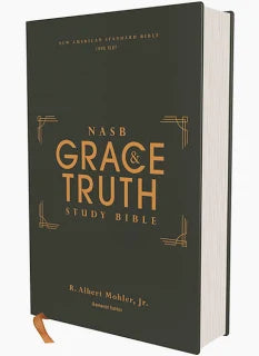Bible NASB Grace and Truth Study Bible Hardcover Green