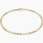 Hope Joy 2mm beaded bracelet - Taupe with a Twist