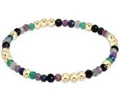 Hot Mess Fall Winter Worthy Pattern 3mm Bead Bracelet