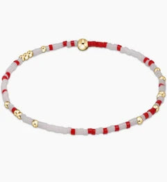Gameday Hope Unwritten Bracelet - Bright Red White