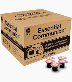 Communion 250 Prefilled Communion Cups with Soft Wafers Nature's Impact