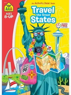 Travel the Great States An Activity Zone Book Ages 8-up