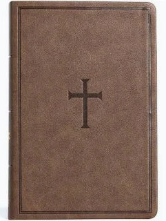 CSB Super Giant Print Reference Bible Brown LeatherTouch