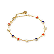 Sierra Star Gold Red White Blue Bracelet
