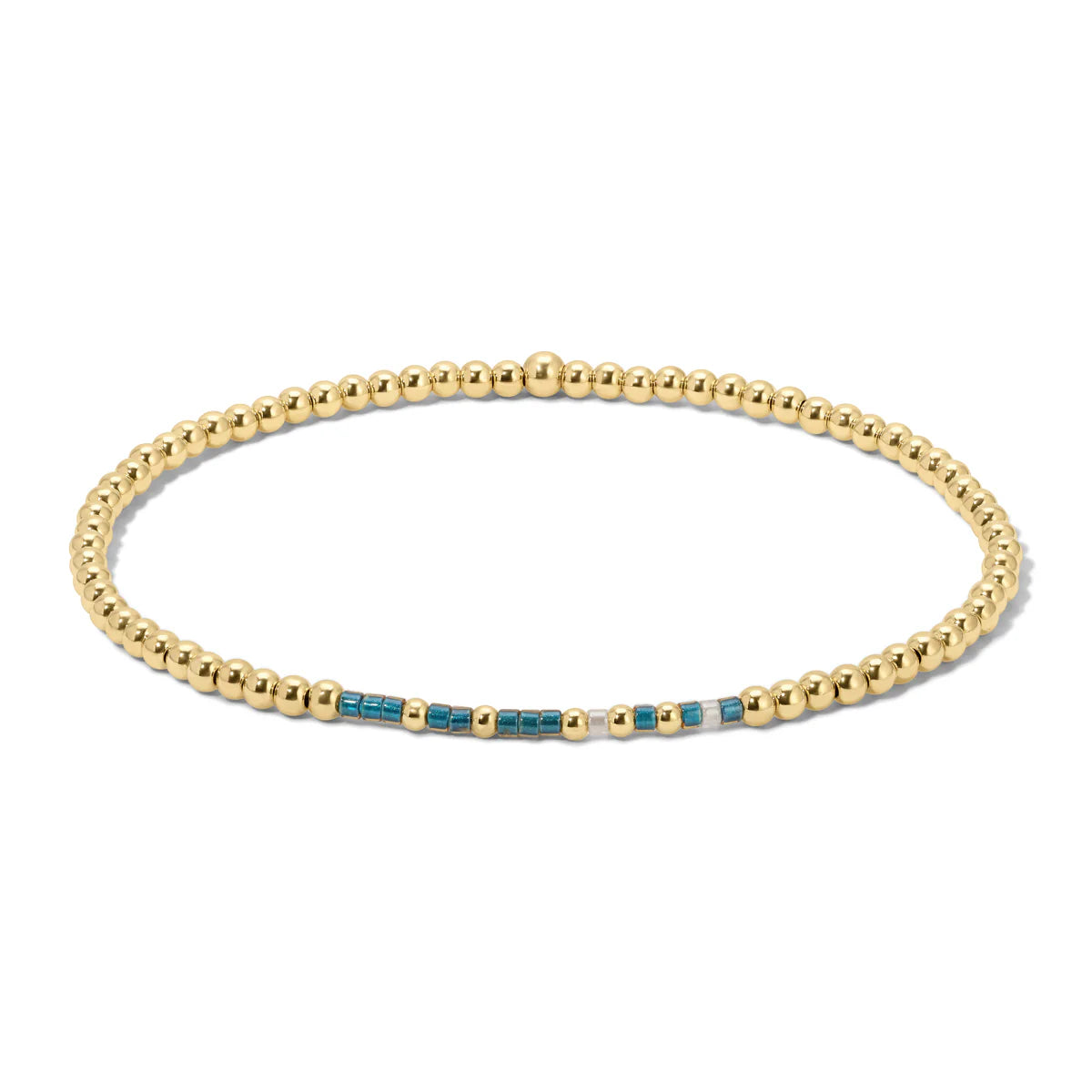 Sister Gold Beaded Morse Code Bracelet