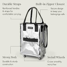 Hulken Small Rolling Bag - Silver