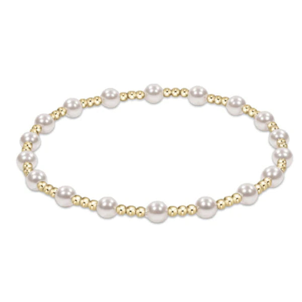 Classic Sincerity gold pearl 4mm bracelet