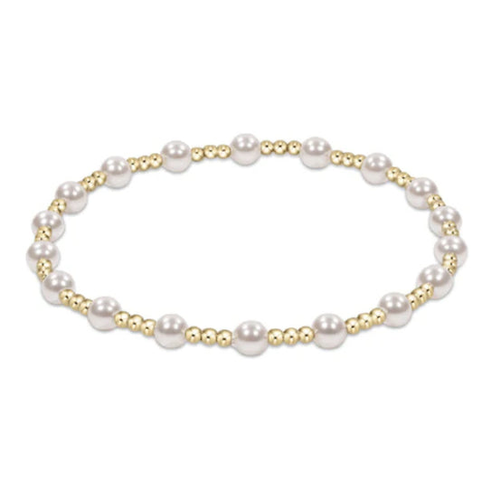 Classic Sincerity gold pearl 4mm bracelet