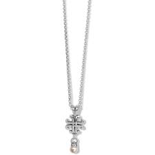 Taos Pearl Cross mini necklace