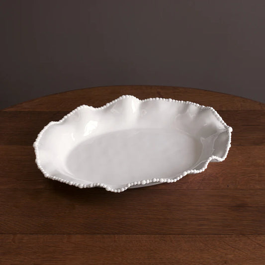 Vida Alegria Oval White Platter